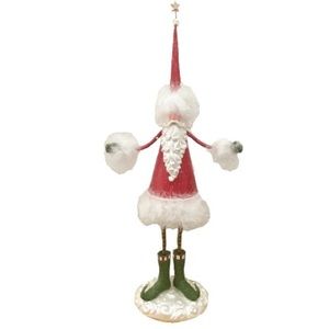 Retired 2005 DEPARTMENT 56 Christmas Krinkles Santa Holding Trees Figure